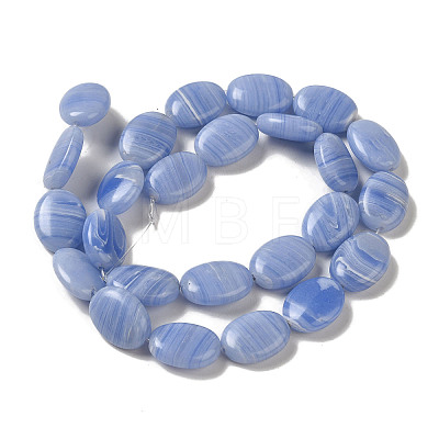 Synthetic Blue Lace Agate Beads Strands G-NH0017-F04-03-1