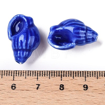 Handmade Printed Porcelain Beads Strand PORC-T133-01A-1