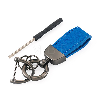 PU Leather Keychains KEYC-TADJ0009-03B-03-1