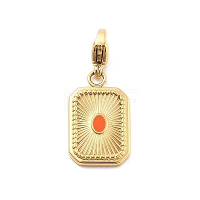 304 Stainless Steel Enamel Pendant Decoration STAS-L283-51G-1