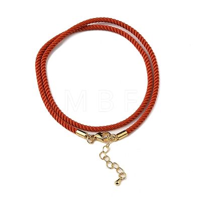 Nylon Milan Cord Necklace Making MAK-M028-01G-07-1