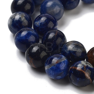 Natural South Africa Sodalite Beads Strands G-S259-35-8mm-1