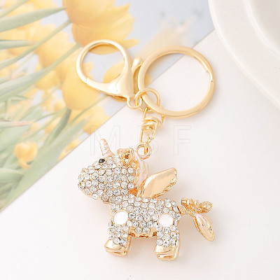 Alloy with Rhinestone Keychain for Women PW-WG62791-01-1