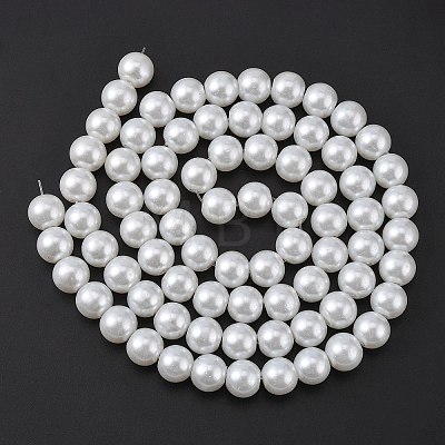 Glass Pearl Beads Strands HY-10D-B01-1-1