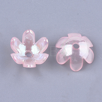 Transparent Acrylic Bead Caps TACR-T007-07B-1