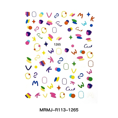 Nail Art Stickers Decals MRMJ-R113-1265-1