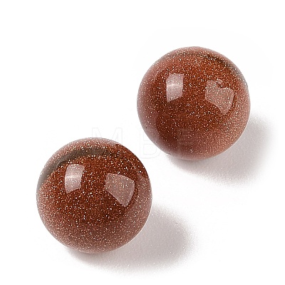 Synthetic Goldstone No Hole Sphere Beads G-K353-04B-25-1