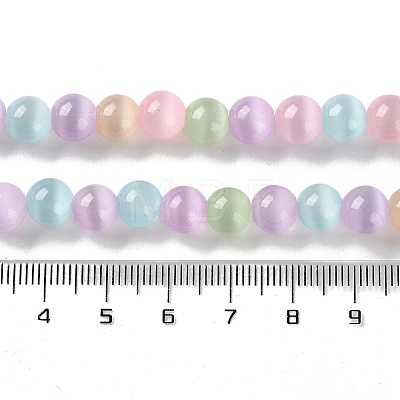 Cat Eye Beads Strands X-CE-P004-A-8mm-1