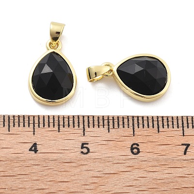 Natural Obsidian Charms G-L553-47G-01-1