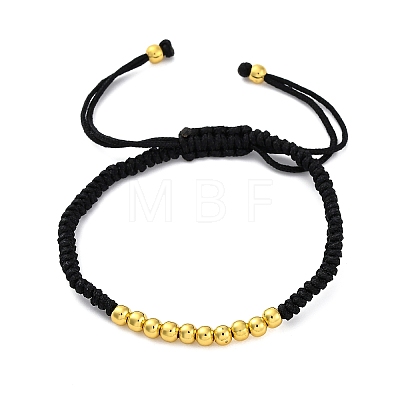 Polyester Cord Braided Bead Bracelets for Women BJEW-L698-04G-02-1