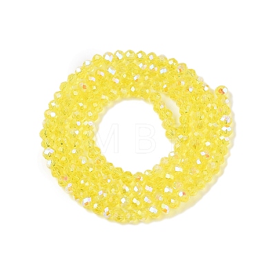 Electroplate Glass Beads Strands EGLA-A044-T2mm-L29-1