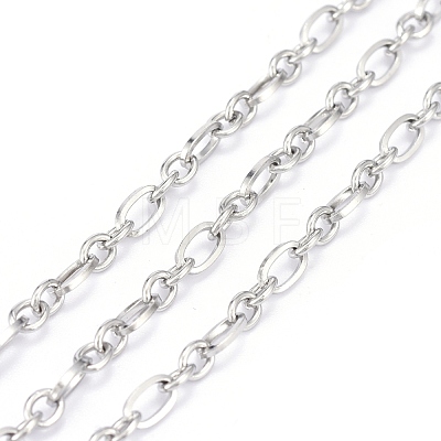 Tarnish Resistant 304 Stainless Steel Mother-Son Chains CHS-F011-07A-P-1