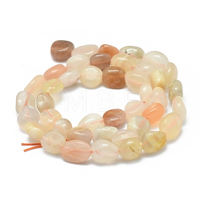 Natural Multi-Moonstone Beads Strands G-O186-A22-1