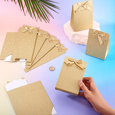 Rectangle Glitter Paper Gift Bags CARB-TAC0002-05D-1