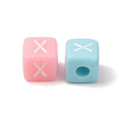 Opaque Acrylic European Beads AC-CBA7A73-01X-1