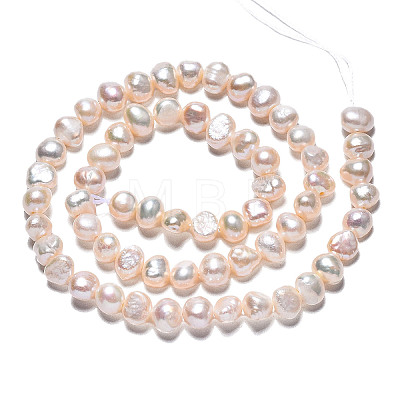 Natural Cultured Freshwater Pearl Beads Strands X-PEAR-N014-05B-1