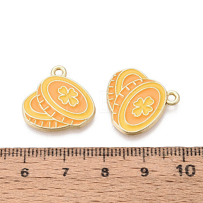 Saint Patrick's Day Alloy Enamel Pendants ENAM-T024-48A-G-1