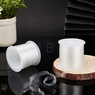  2Rolls 2 Style Flat TPU(Thermoplastic Polyurethane) Elastic Ribbon EW-NB0001-06-1