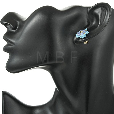 Natural Malaysia Jade Stud Earrings EJEW-MZ00742-02-1