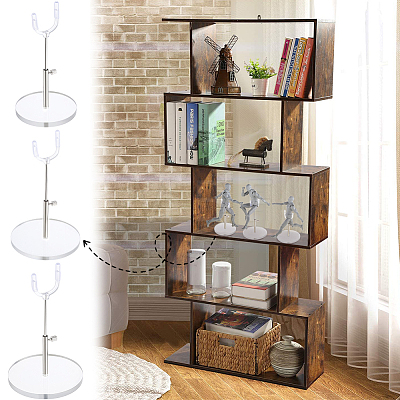 3 Bags 3 Styles Adjustable Height Plastic Doll Display Stands ODIS-FG0002-31-1