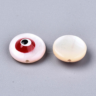 Natural Freshwater Shell Beads SHEL-T018-10D-1
