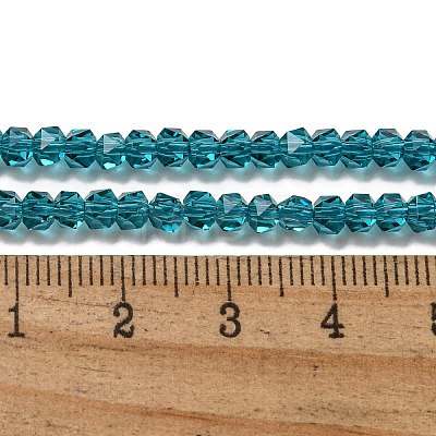 Electroplate Glass Beads Strands GLAA-Q105-02-11-1