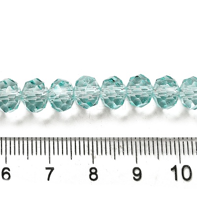 Transparent Baking Paint Glass Beads Strands DGLA-A034-T8mm-D01-1