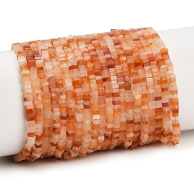 Natural Red Aventurine Beads Strands GG-CBA2498-C07-01-1