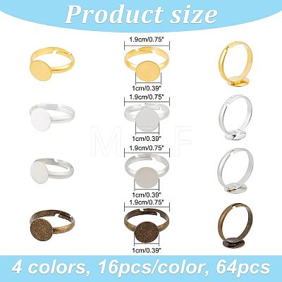 DIY Jewelry Finger Ring Making Kits DIY-FH0001-24-1