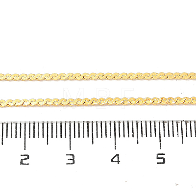 1.5mm Rack Plating Brass Serpentine Chain Necklaces for Women Men MAK-L044-12G-1