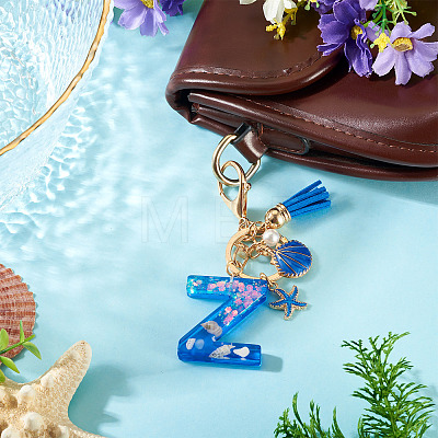 Star Resin & Shell Keychains KEYC-TAC00087-01Z-1