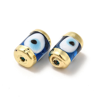 Handmade Evil Eye Lampwork Beads LAMP-M012-01LG-G-1