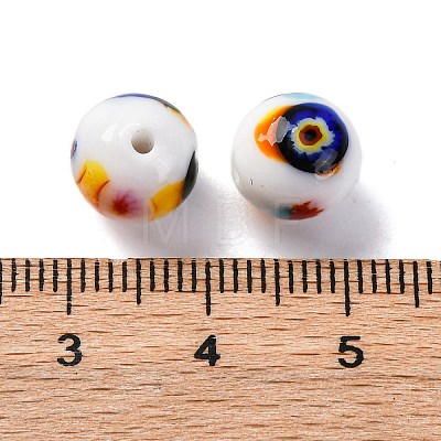Handmade Millefiori Lampwork Beads LAMP-R003-02B-06-1