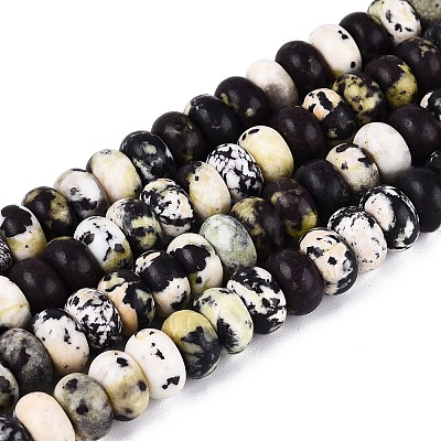 Natural Yellow Turquoise(Jasper) Beads Strands G-N367-02A-10-1