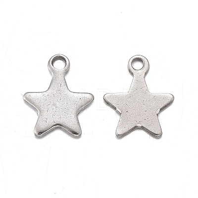 201 Stainless Steel Charms STAS-F255-018P-1
