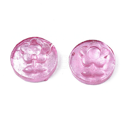 Spray Painted Transparent Resin Cabochons CRES-S302-64-A03-1