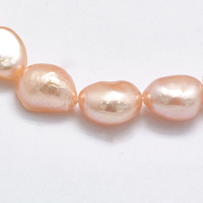 Natural Cultured Freshwater Pearl Beads Strands PEAR-K003-19A-1