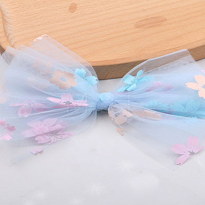 4.5M Sakura Printed Chinlon Tulle Rolls DIY-LP0005-97A-1