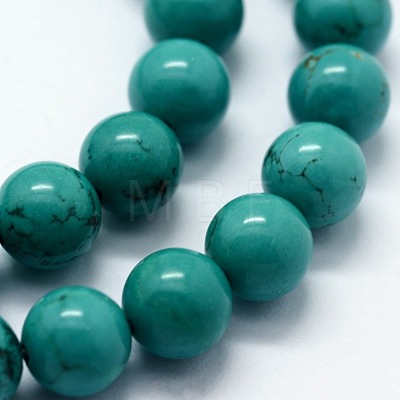 Natural Magnesite Beads Strands G-I199-33-6mm-1