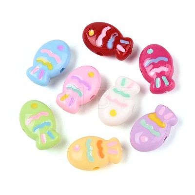Acrylic Beads X-OACR-N152-08-1
