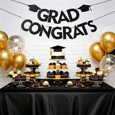 Word Congrats Grad Paper Hanging Banner TH-FZC50F9-01B-1