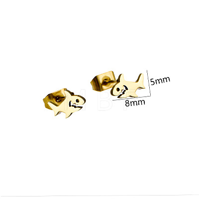 304 Stainless Steel Stud Earrings FS-WG85980-03-1