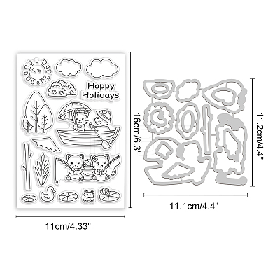 Globleland DIY Holiday Theme Scrapbook Making Kits DIY-GL0003-84-1