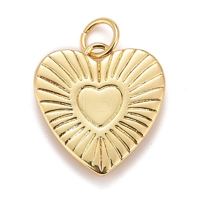 Rack Plating Real 18K Gold Plated Brass Pendants KK-E260-01G-J-1