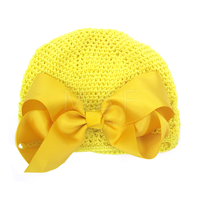 Handmade Crochet Baby Beanie Costume Photography Props AJEW-Q120-M-1