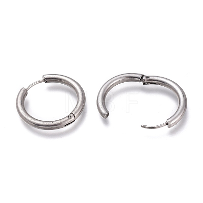 Tarnish Resistant 201 Stainless Steel Huggie Hoop Earrings EJEW-O095-05-06-1