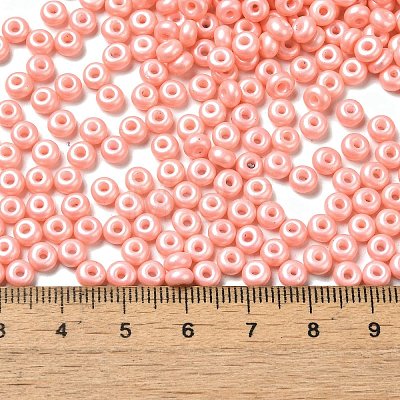 Baking Paint Luster Glass Seed Beads SEED-B001-04A-08-1