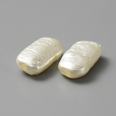 ABS Plastic Imitation Pearl Beads PEAR-WH0004-04-1