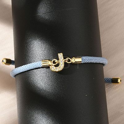 Adjustable Nylon Cord Bracelets BJEW-C096-01G-10-1