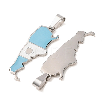 304 Stainless Steel & Enamel Pendants SA-CBA6ECE-01A-P-1